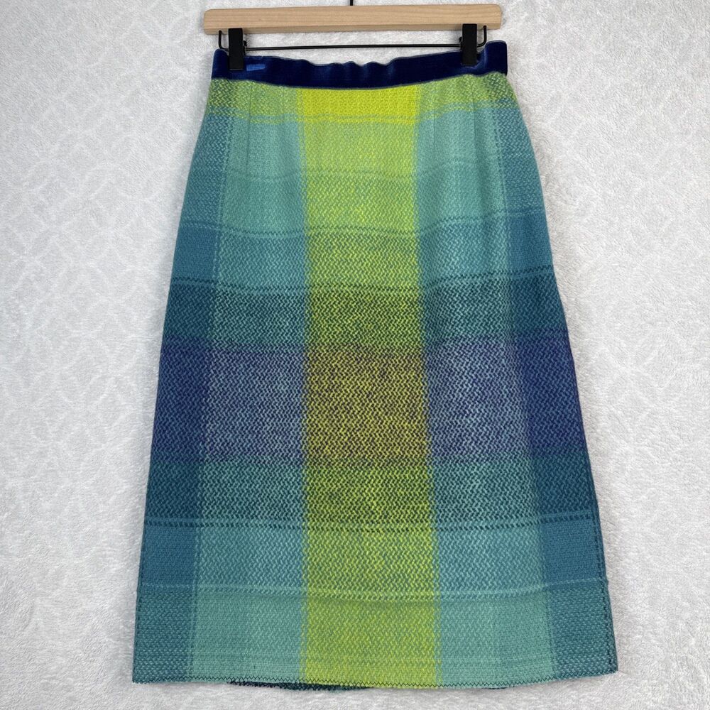 Vtg 60s Countess Ebba Von Eckermann Skirt Womens EU10 Hand Woven Wool Rare Retro
